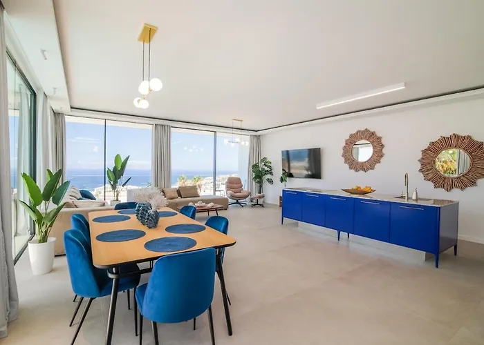 Lux New C With Priv Heated Pool, Ocean View Willa Costa Adeje (Tenerife)