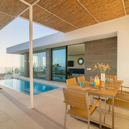 New C With Priv Heated Pool, Ocean View The View Tenerife Villa Costa Adeje